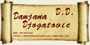 Damjana Đogatović vizit kartica